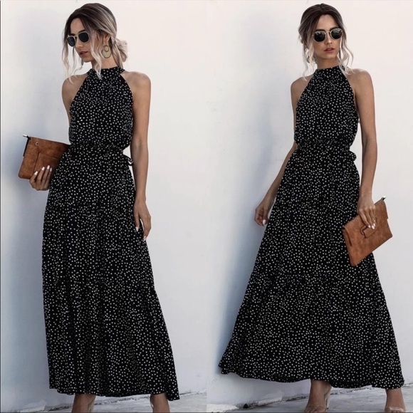 Boho floral halter maxi dress - Picture 7 of 11